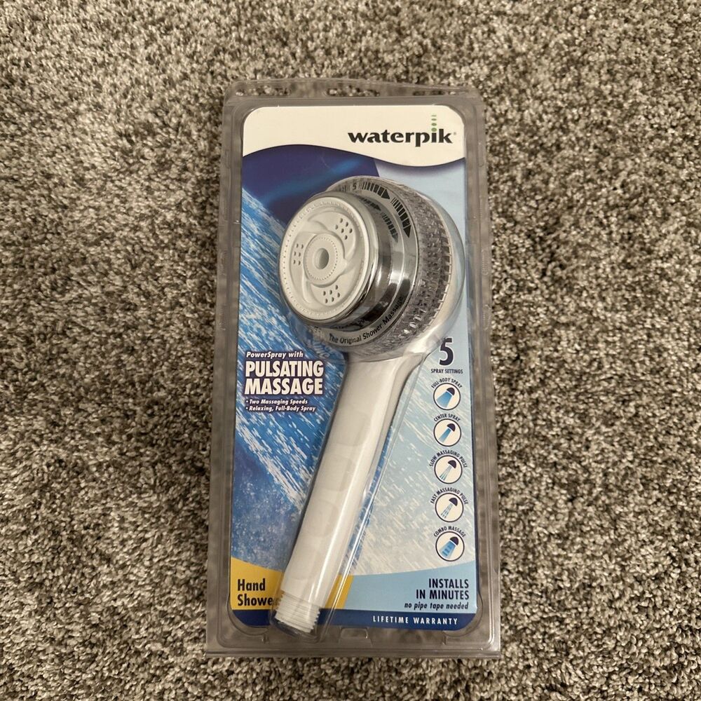Waterpik PowerSpray Pulsating Massage Showerhead Brand New NOS SM-3UC 2003
